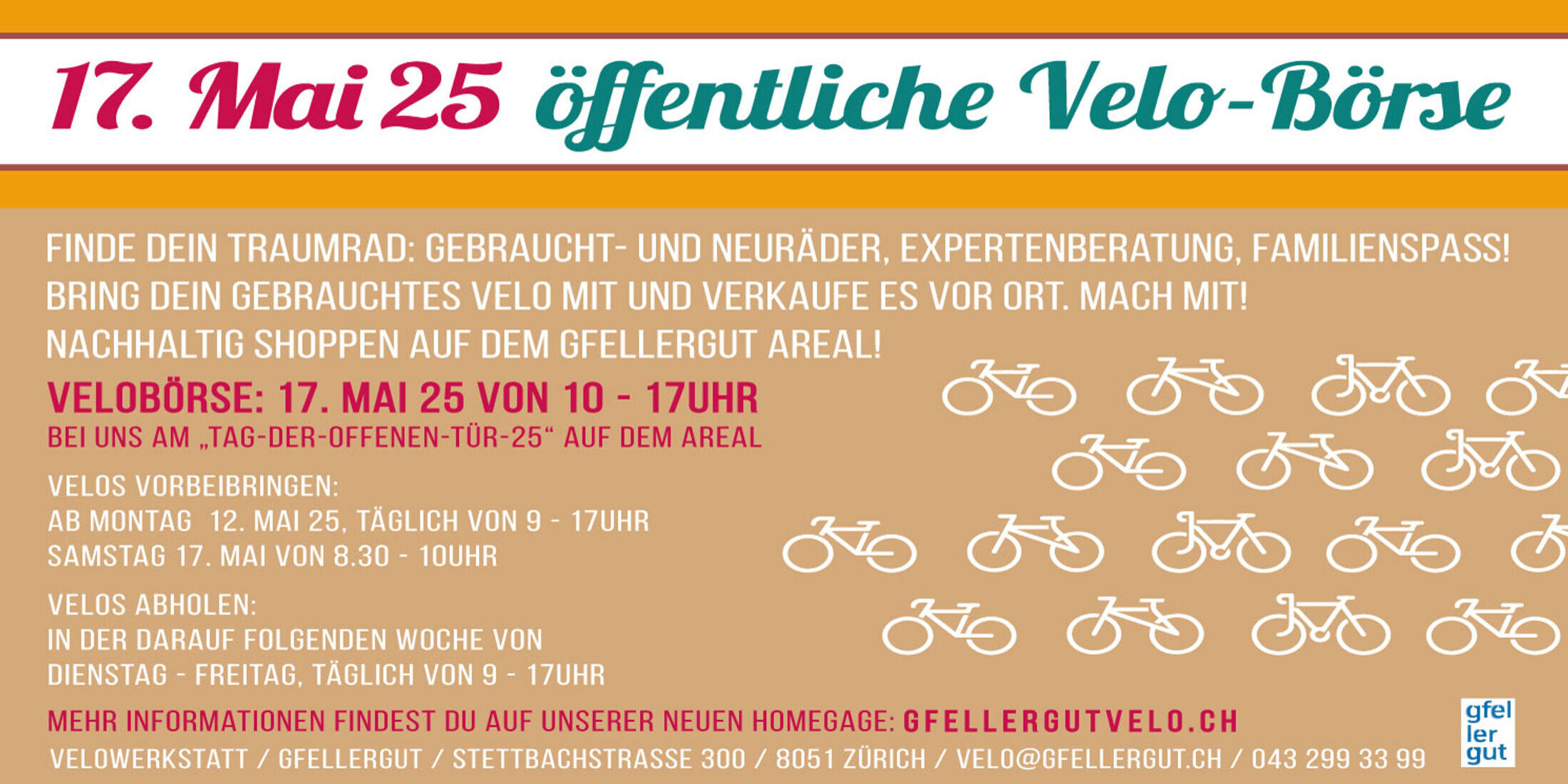 Ankündigung Velobörse 17.Mai 2025